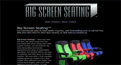 Desktop Screenshot of bigscreenseating.com