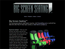 Tablet Screenshot of bigscreenseating.com